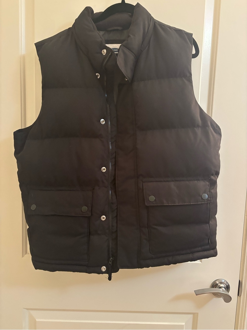 Old Navy Black Quilted Puffer Vest